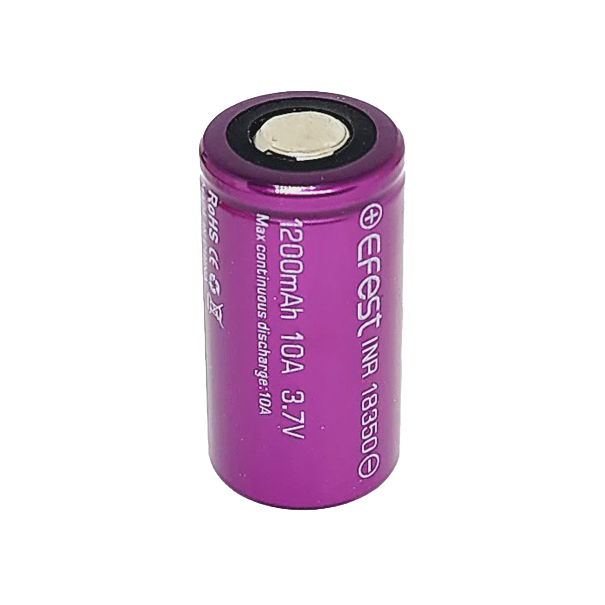 EFEST 18350 1200mAh 3.7V 10A Li-ion Cells for Zorro - 2 Pack
