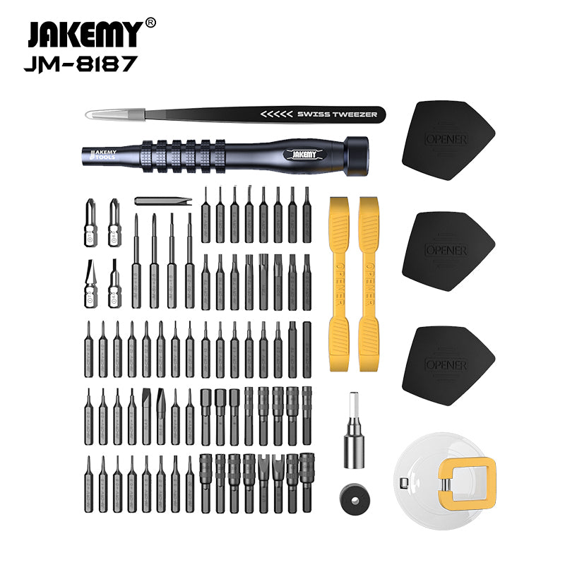 JAKEMY 83-in-1 Precision Magnetic Screwdriver Tool Set - Ideal for Electronics Repair
