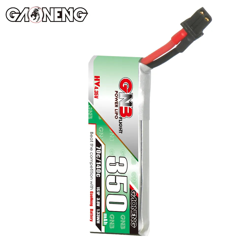 Hot Deal! GAONENG GNB 1S 3.8V 350mAh 70C A30 Cabled LiPo Battery