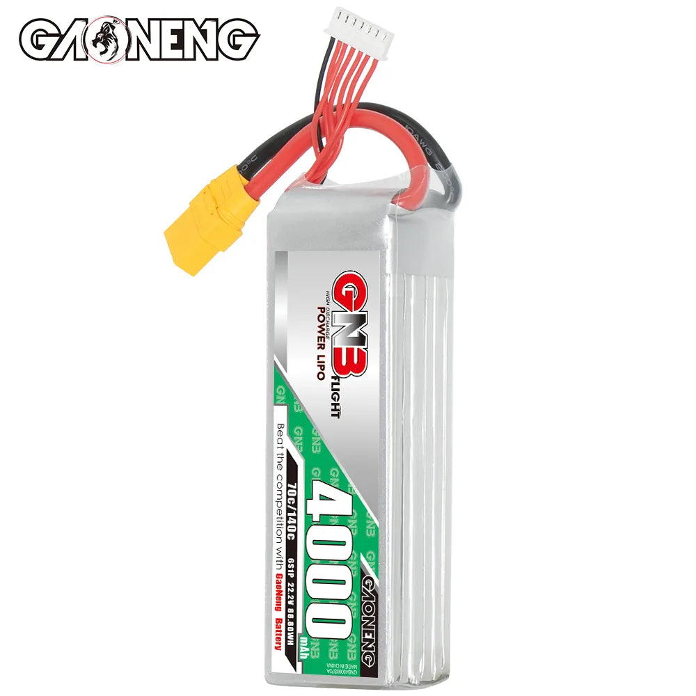GAONENG High - Performance 22.2V 4000mAh 70C 6S LiPo Battery with XT90 Connector