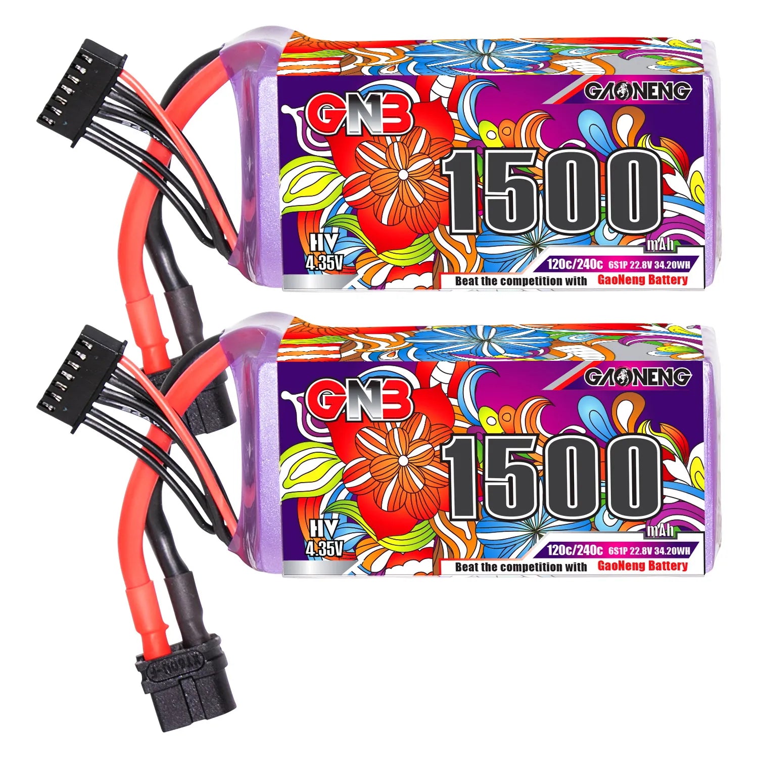 GAONENG GNB 6S 22.8V 1500mAh 120C XT60 LiPo Battery - Hot Deal