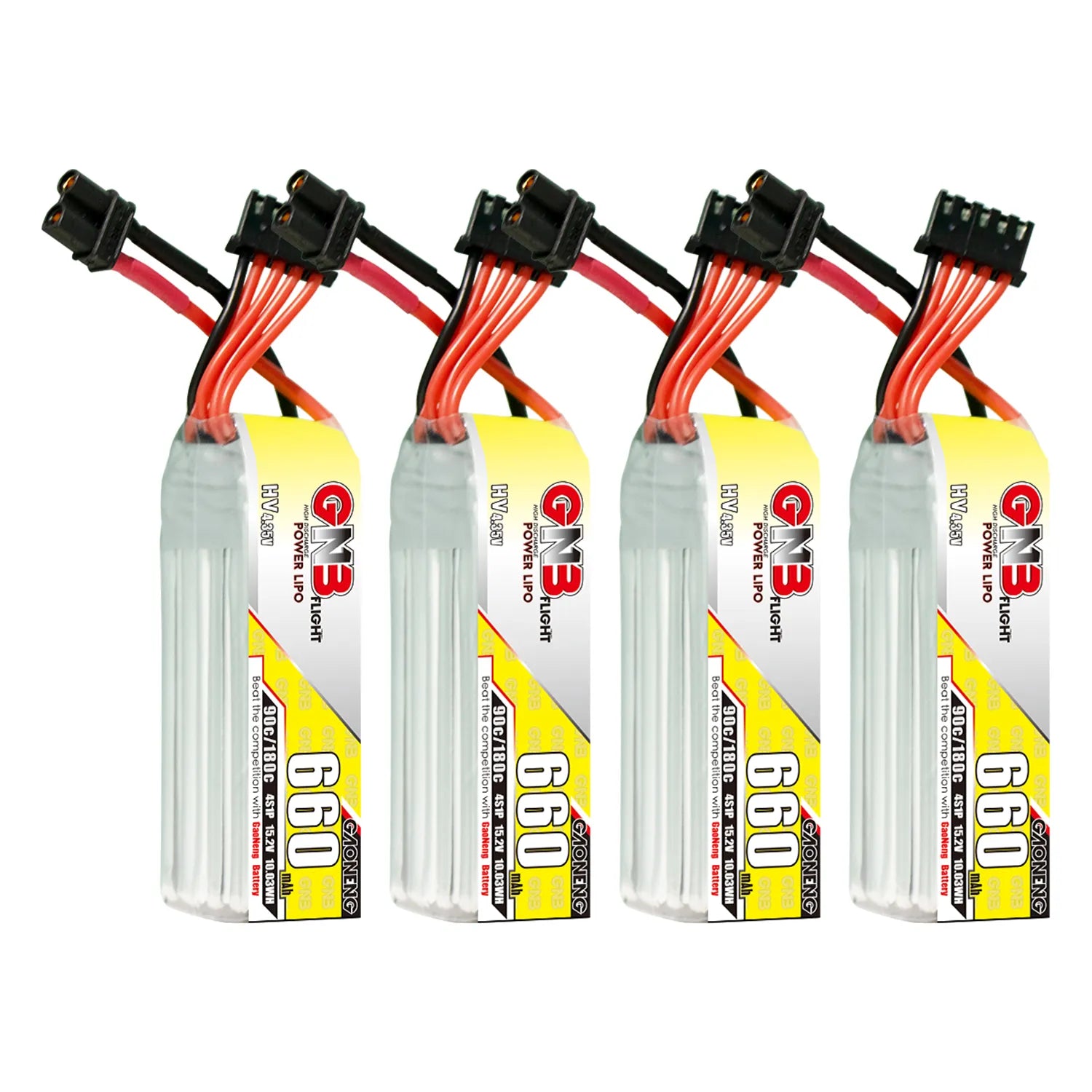 GAONENG GNB 4S 15.2V 660mAh 90C XT30 Long LiPo Battery - Great Deal [DG]