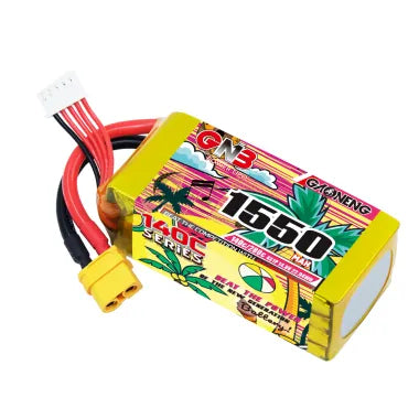 GAONENG High - Performance 14.8V 1550mAh 140C XT60 4S LiPo Battery for FPV Drones and More
