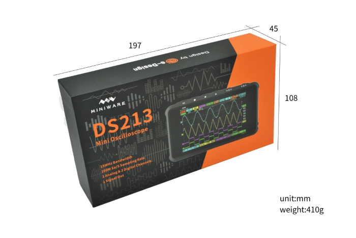 Hot Sale! Miniware Quad Channel Digital Oscilloscope DS213 for Electronic Engineering