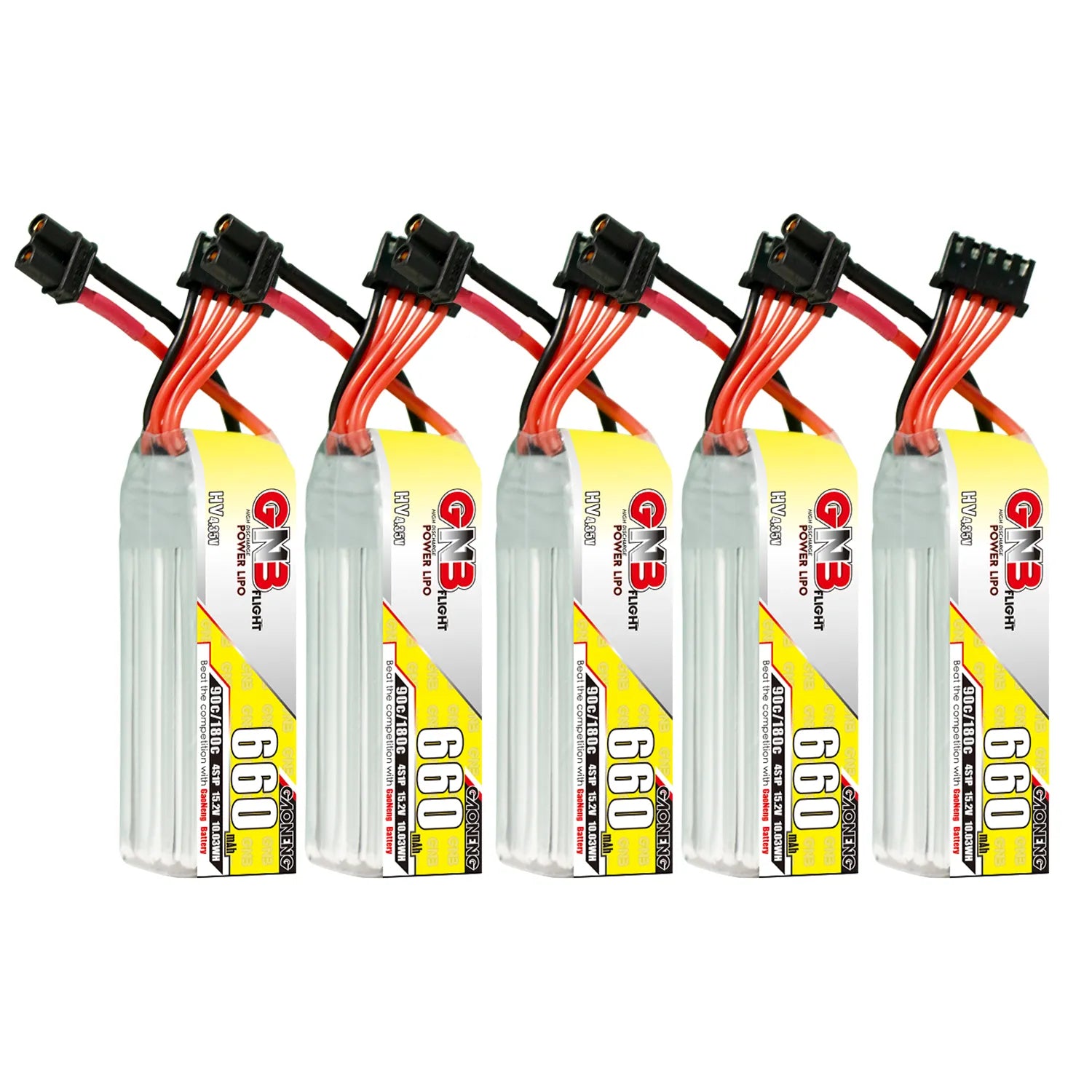GAONENG GNB 4S 15.2V 660mAh 90C XT30 Long LiPo Battery - Great Deal [DG]