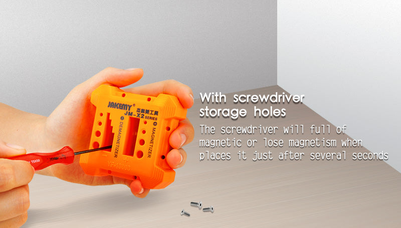 JAKEMY JM-X2 High - Performance Magnetizer and Demagnetizer Tool for Screws and Bolts