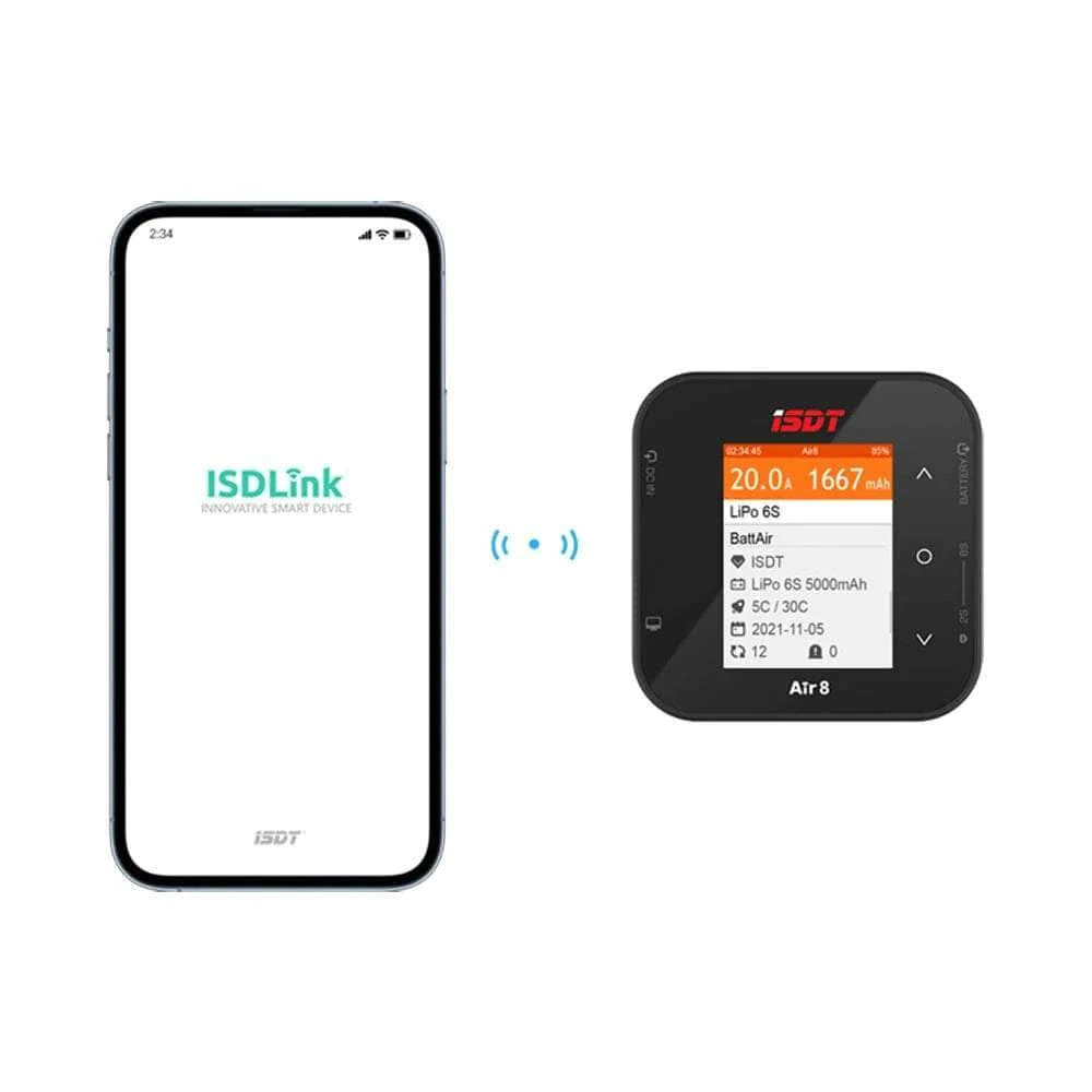 ISDT AIR8 500W 20A DC Smart Charger - 1-8S with APP Control, Great Deal