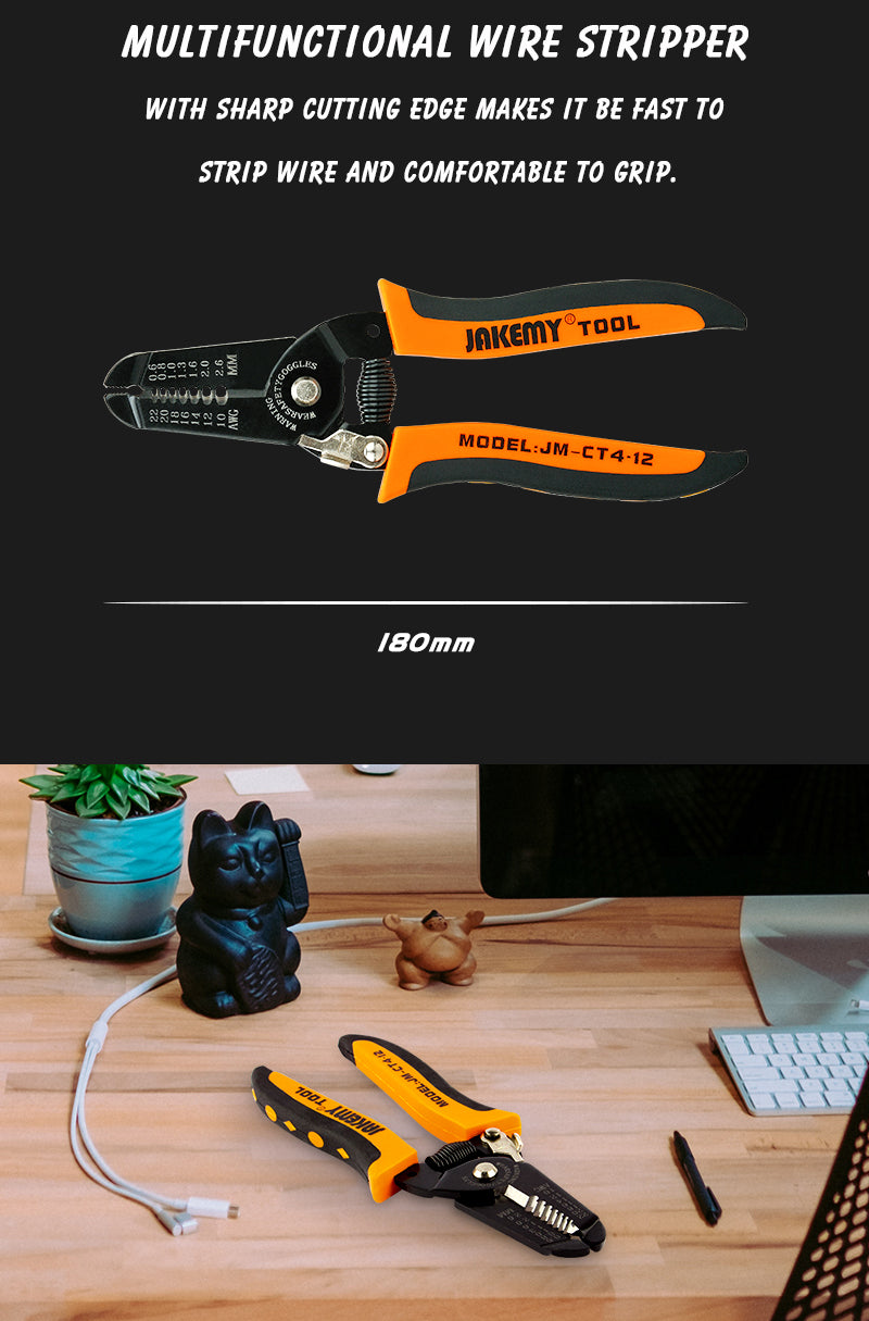 Get the High - Quality JAKEMY JM - CT4 - 12 Wire Stripper at a Great Price in Australia