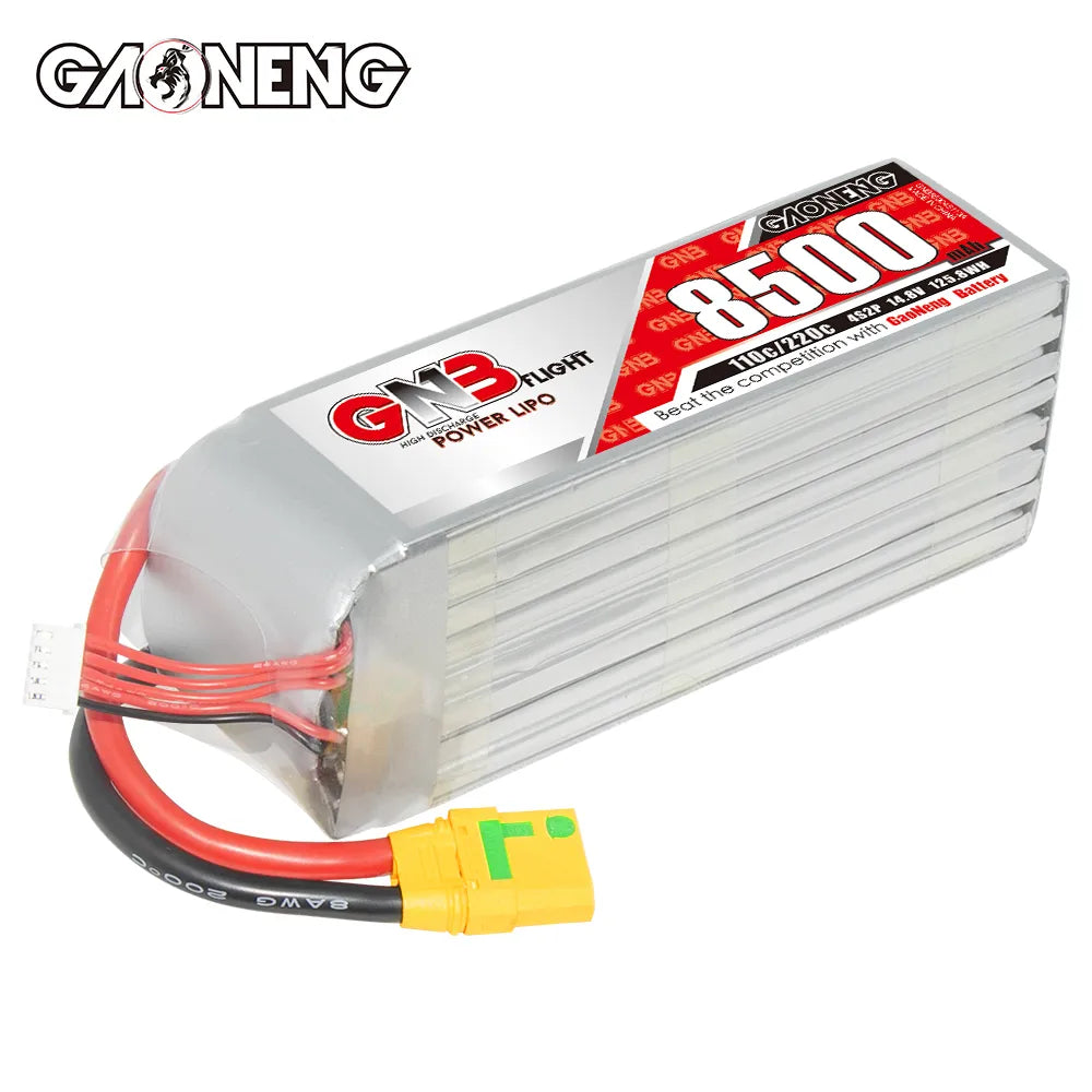 Hot Deal: GAONENG GNB 4S 14.8V 8500mAh 110C RC LiPo Battery with XT90S Anti - Spark