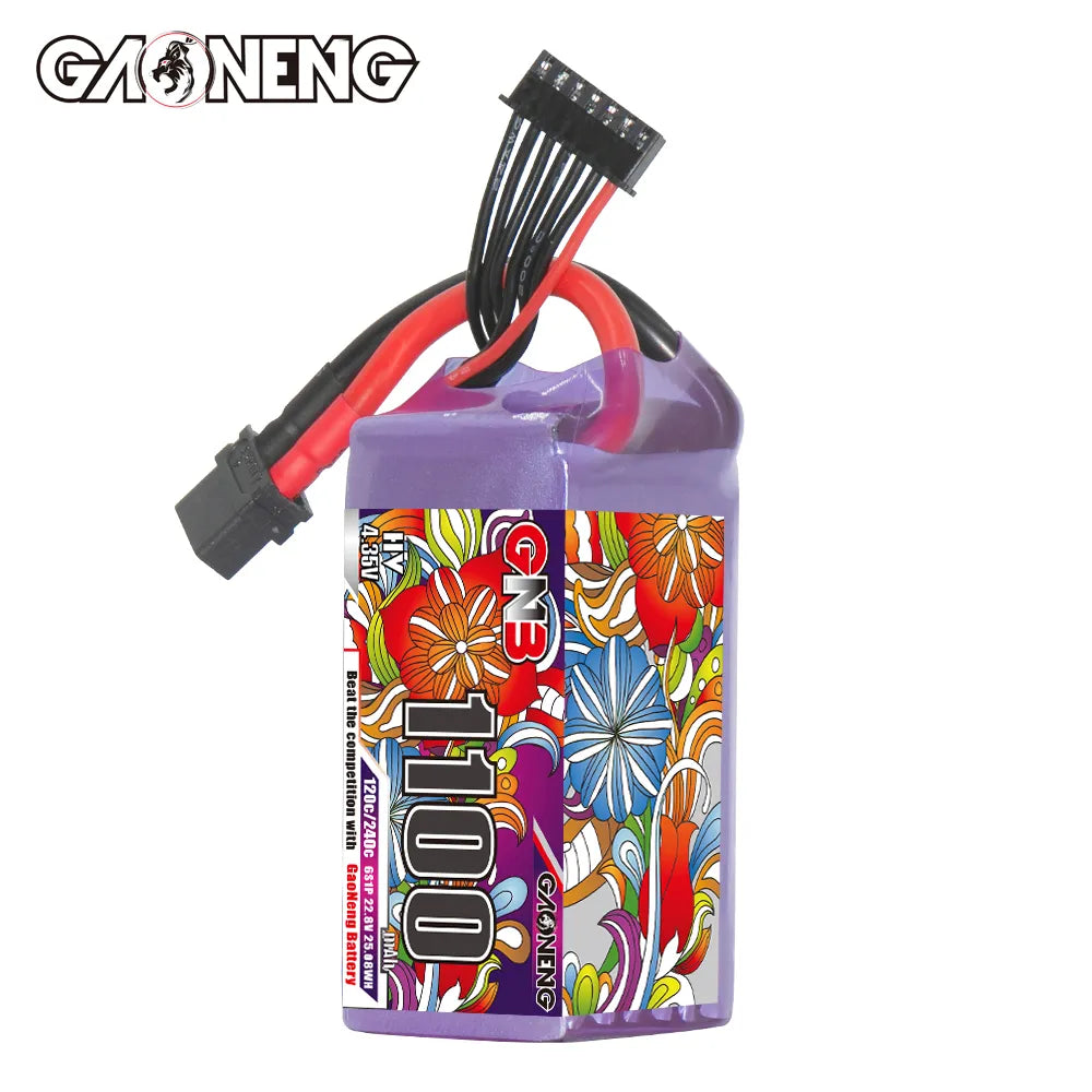 GAONENG High - Performance 6S 22.8V 1100mAh 120C XT60 LiPo Drone Battery on Sale