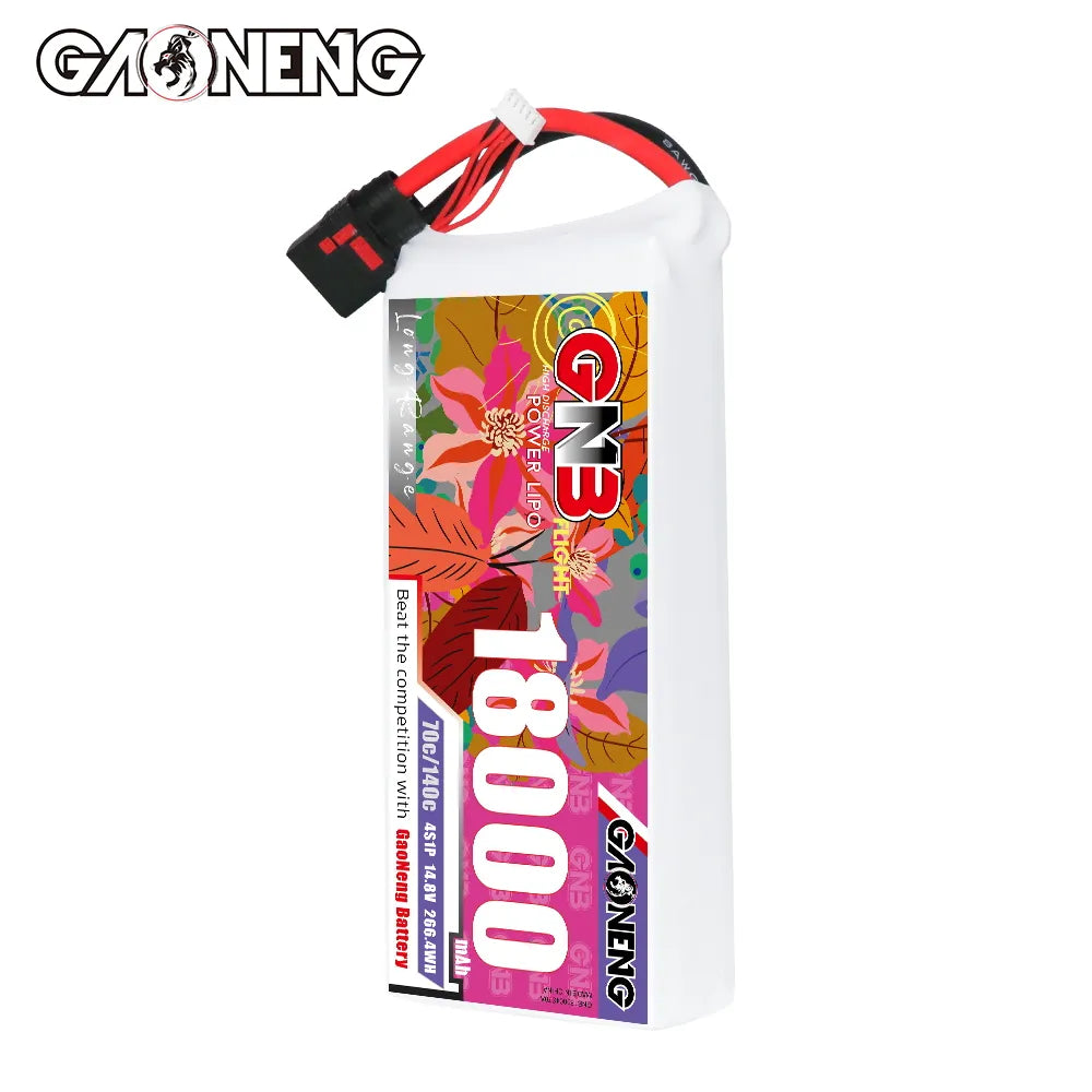 GAONENG High - Performance 14.8V 18000mAh 70C RC LiPo Battery QS8 for Diverse Applications