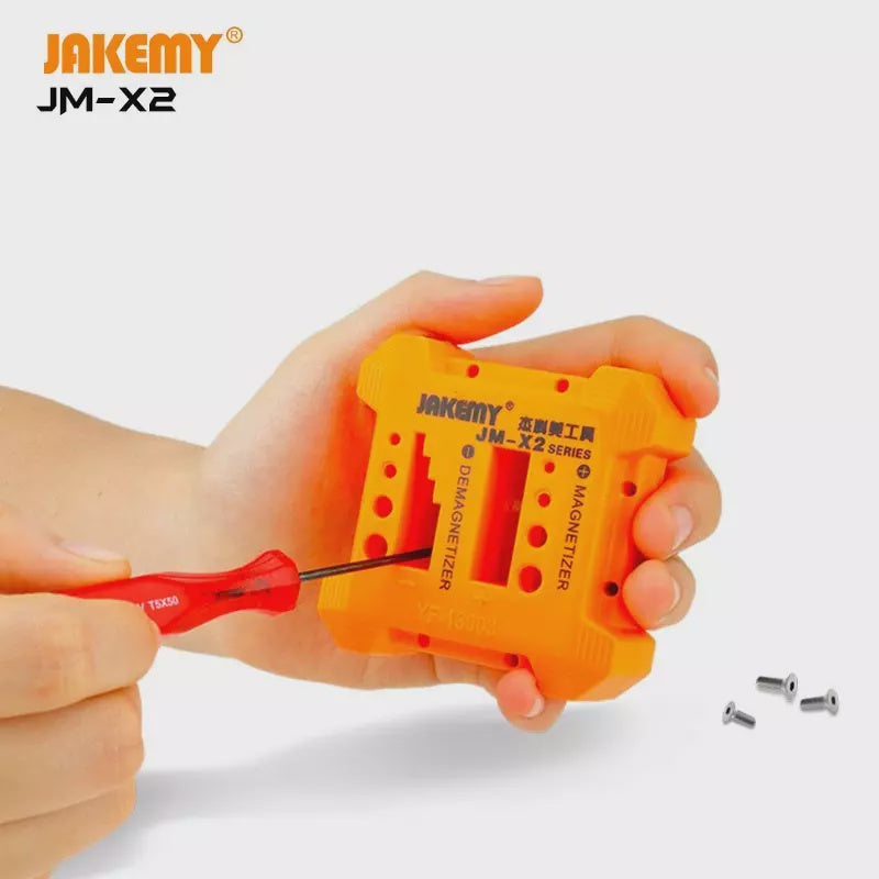 JAKEMY JM-X2 High - Performance Magnetizer and Demagnetizer Tool for Screws and Bolts