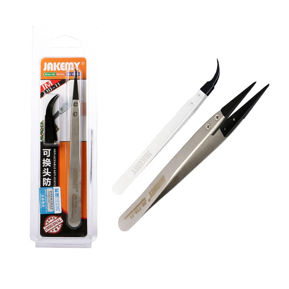 JAKEMY Premium Anti-static Insulated Tweezers JM-T10-11 - High Quality Tools at Great Price