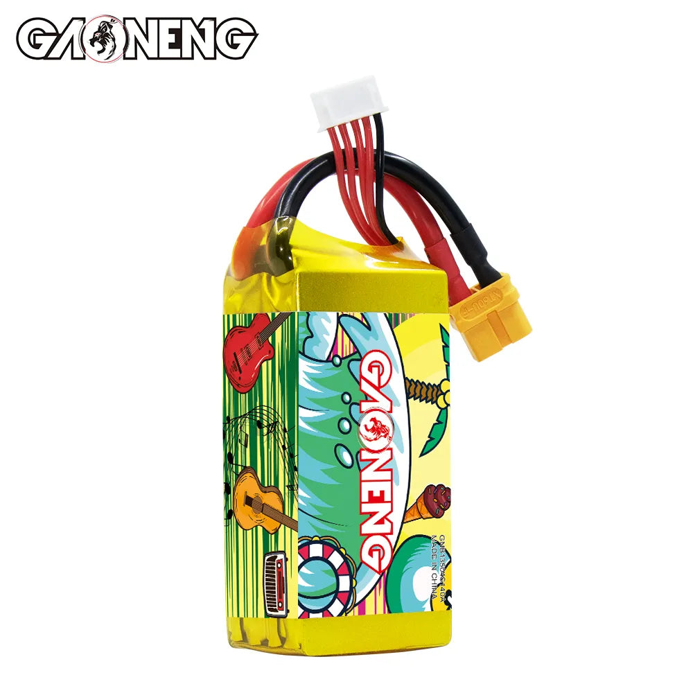 GAONENG High-Performance 14.8V 1350mAh 140C XT60 4S LiPo Battery for FPV Drones