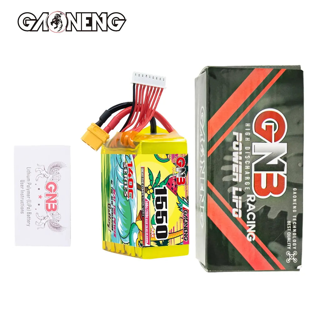 GAONENG 8S 29.6V 1550mAh 140C XT60 LiPo Battery - Hot Sale!
