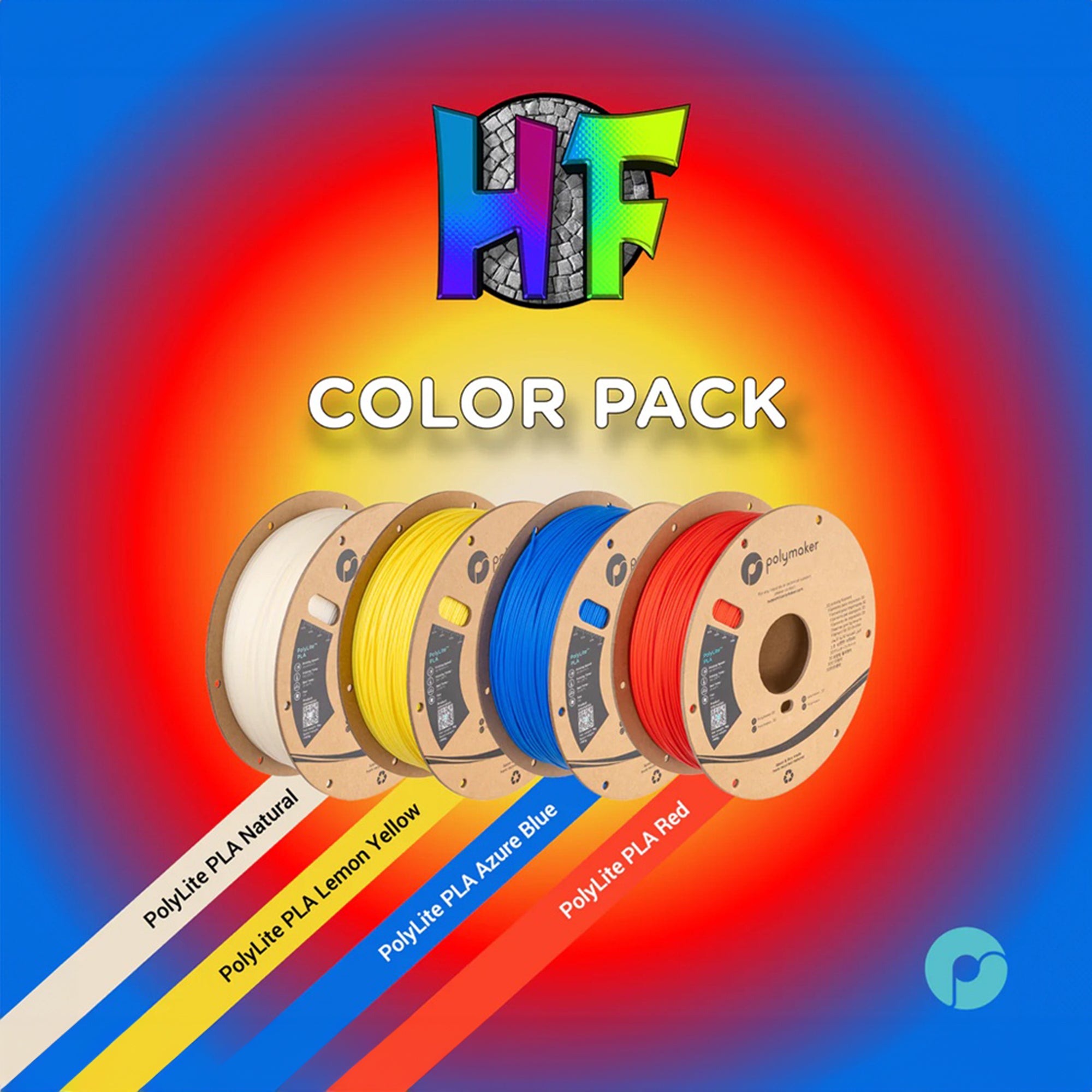 Polymaker 1.75mm HueForge Color Set Filament Bundle