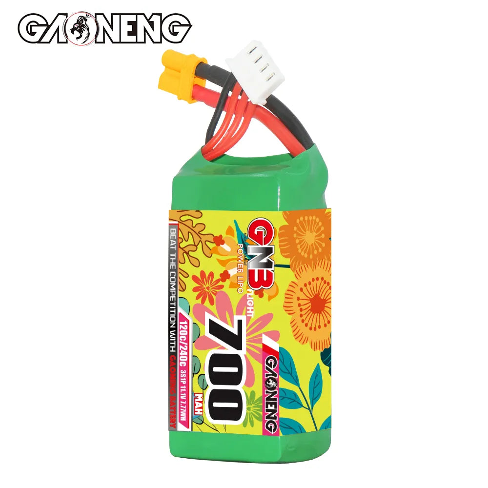 GAONENG High - Performance 11.1V 700mAh 120C XT30 3S LiPo Battery for Drones and RC Toys