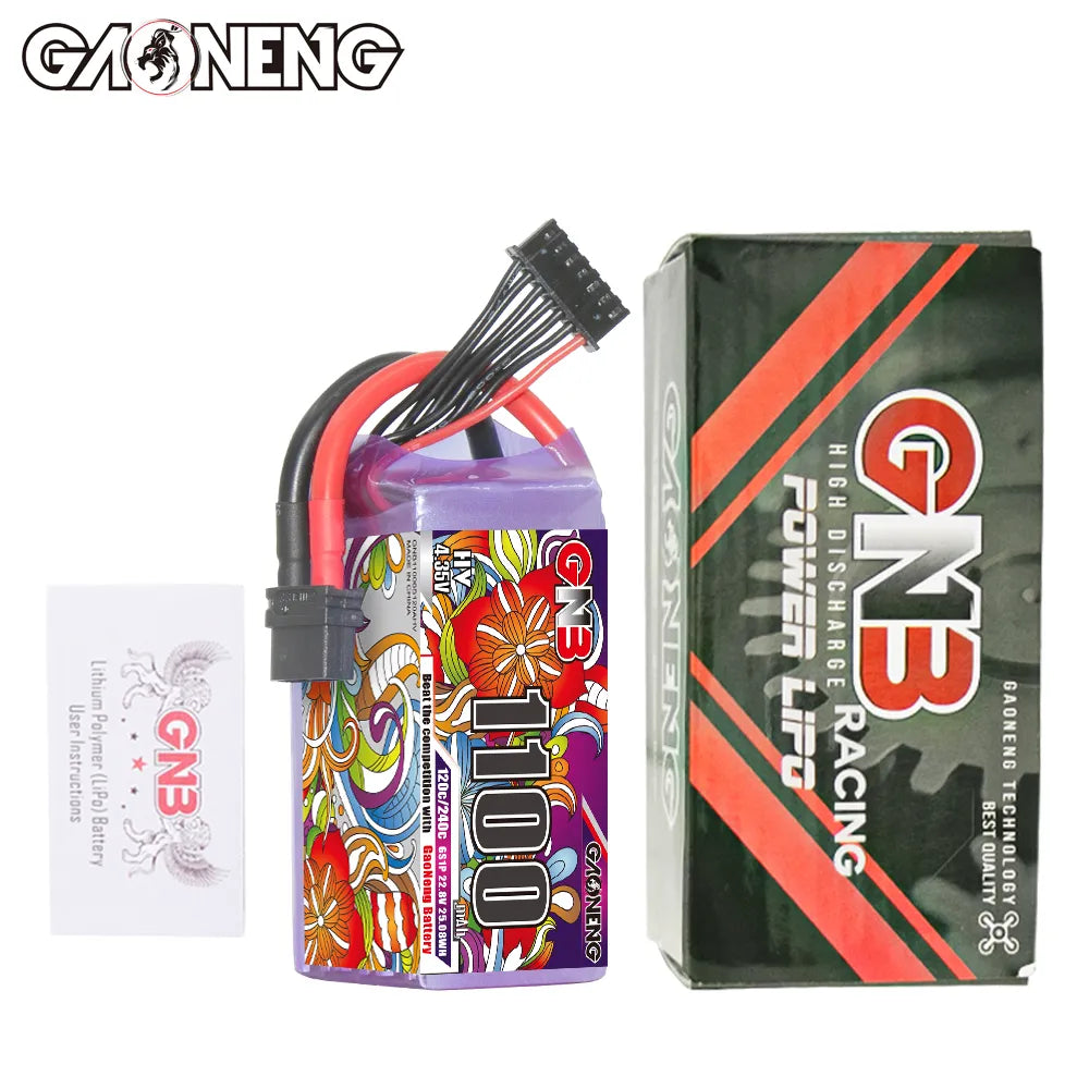 GAONENG High - Performance 6S 22.8V 1100mAh 120C XT60 LiPo Drone Battery on Sale