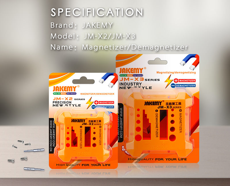 JAKEMY JM-X2 High - Performance Magnetizer and Demagnetizer Tool for Screws and Bolts