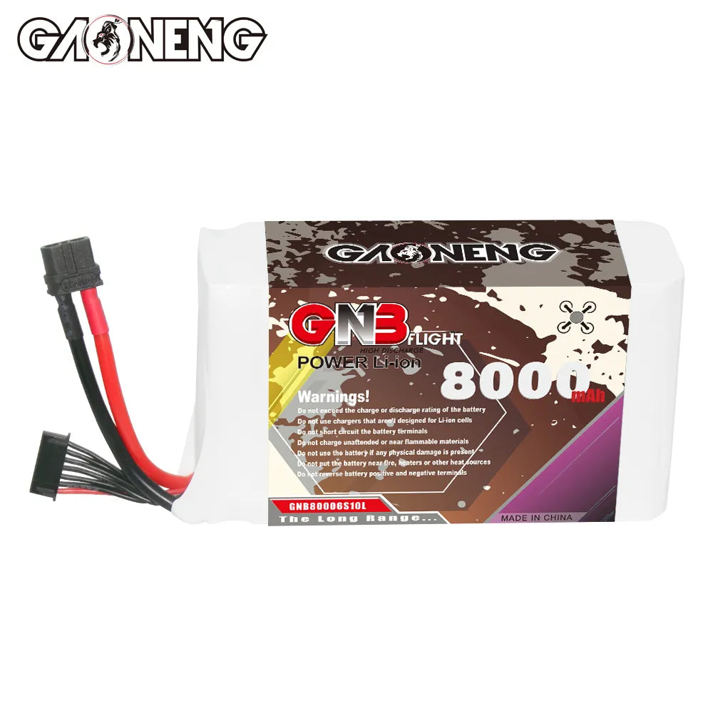 Hot Sale GAONENG GNB 6S 22.2V 8000mAh 10C XT60 Lithium-ion Battery for FPV & Drones