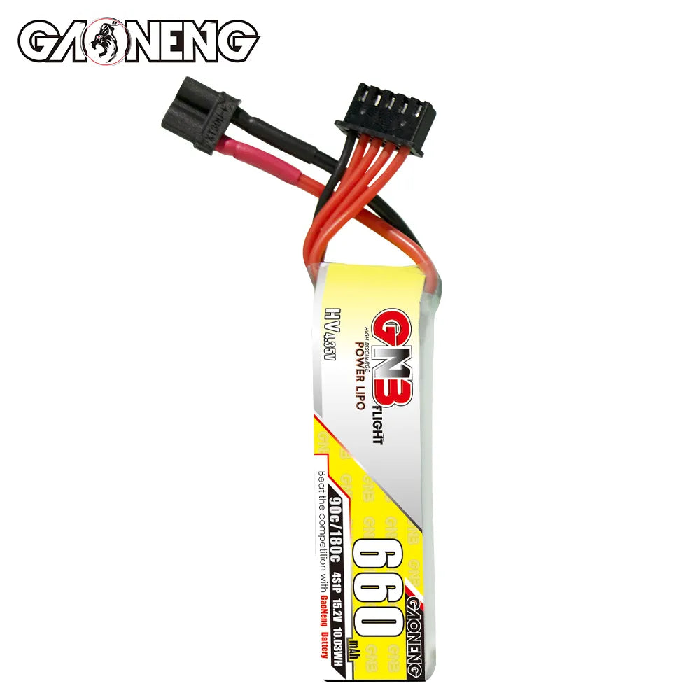 GAONENG GNB 4S 15.2V 660mAh 90C XT30 Long LiPo Battery - Great Deal [DG]