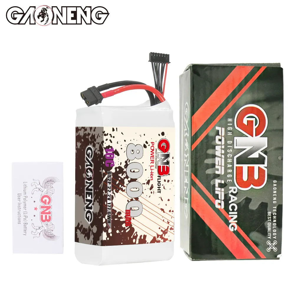Hot Sale GAONENG GNB 6S 22.2V 8000mAh 10C XT60 Lithium-ion Battery for FPV & Drones