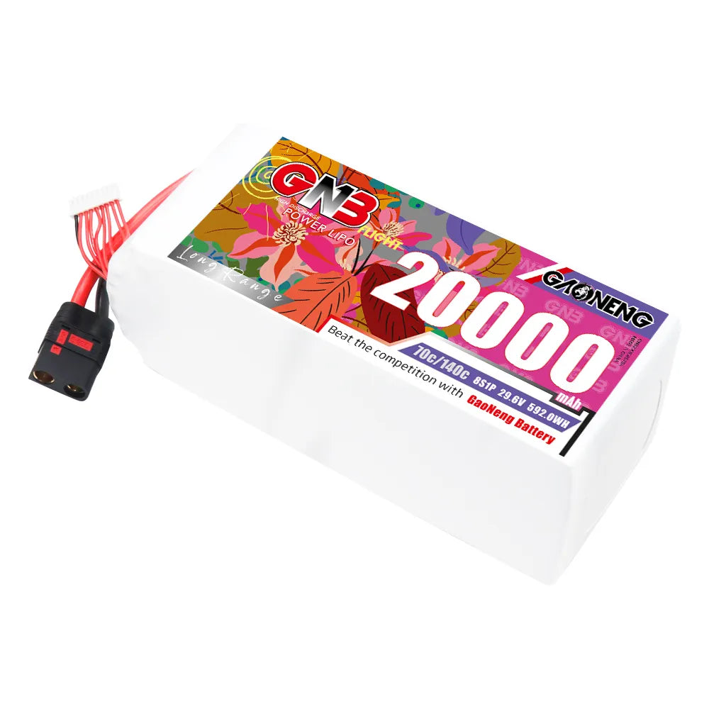GAONENG High - Performance 22.2V 20000mAh 70C 8S1P RC LiPo Battery QS8 for Multiple Applications