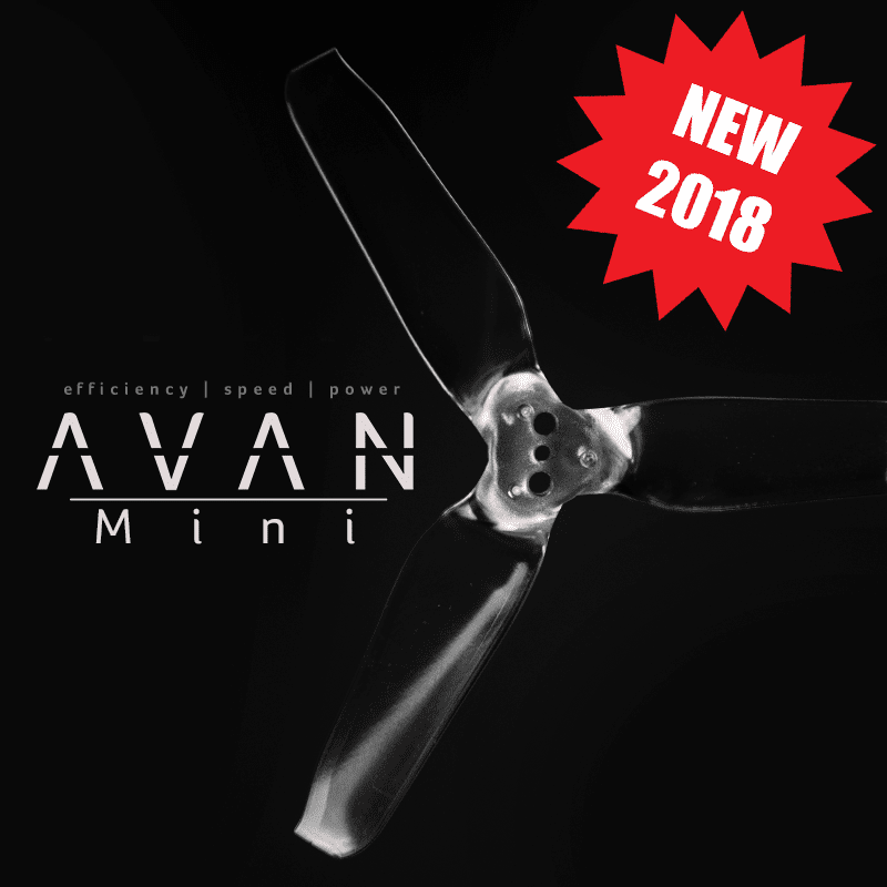 Emax Avan Mini 3x2.4x3 Propellers - 6CW + 6CCW, Ideal for Flight Performance