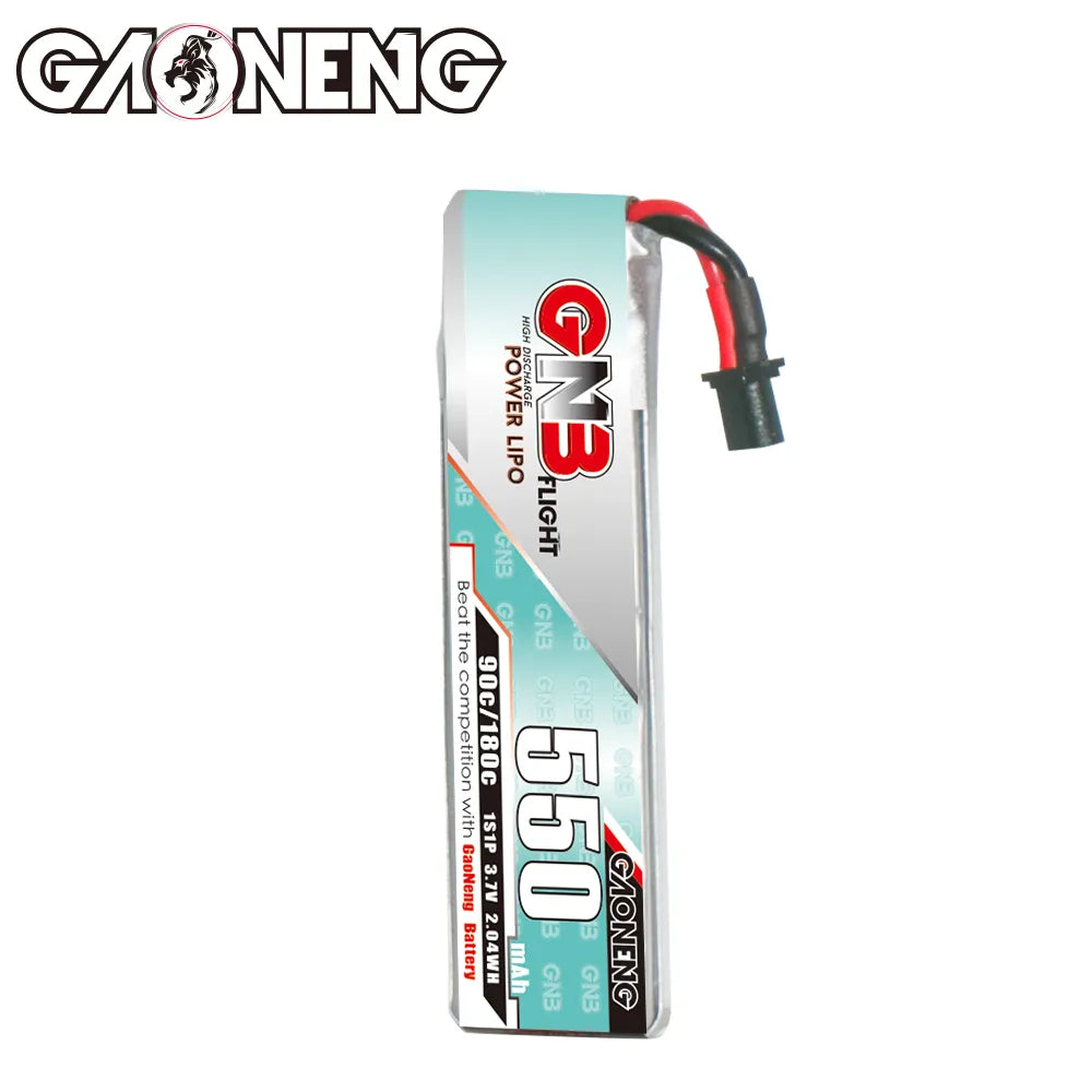 GAONENG 3.7V 550mAh 90C A30 Cabled LiPo Battery - Long Type [Hot Deal]