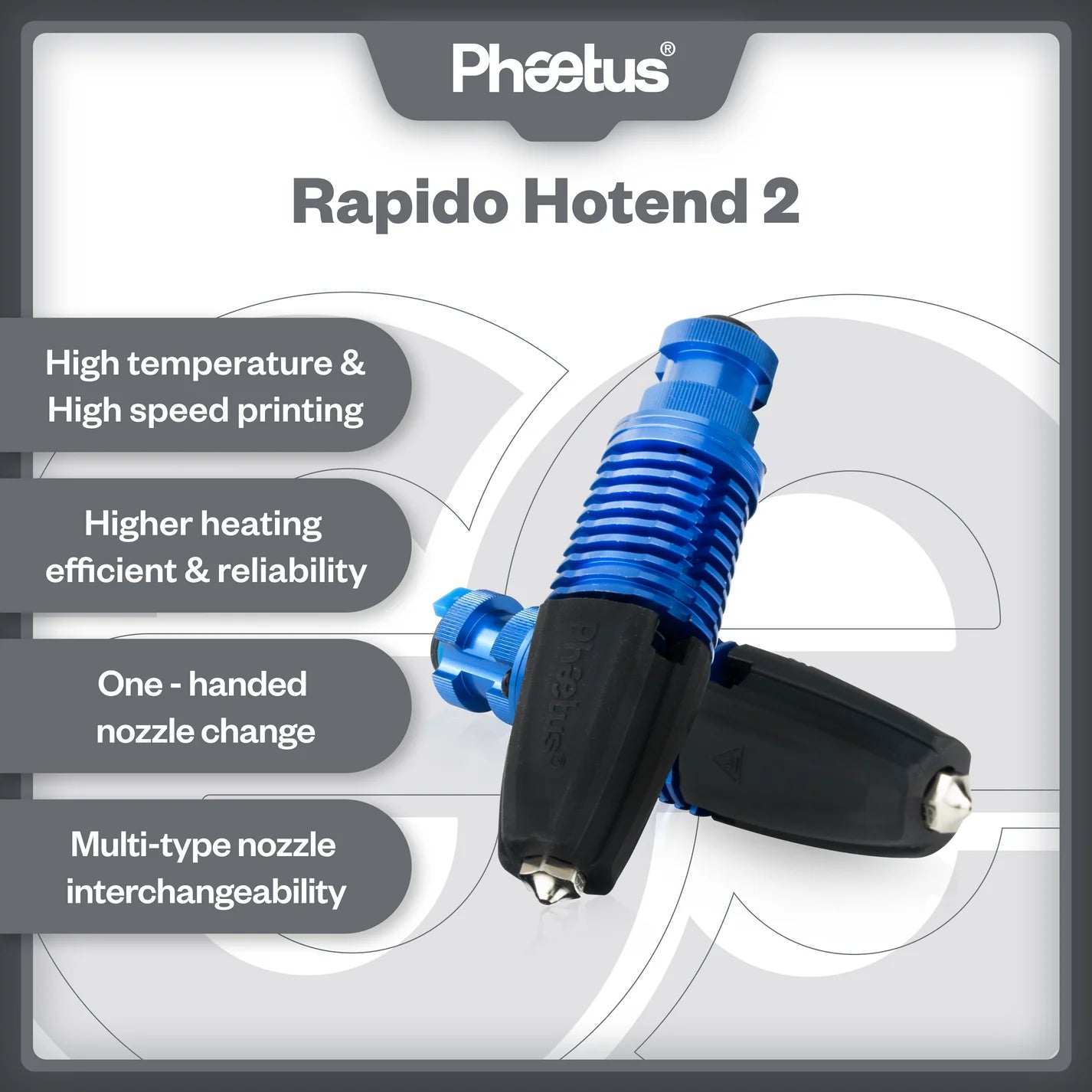 Hot Deal: Phaetus Rapido Hotend 2 with 280 Degree Heater Core for 3D Printing