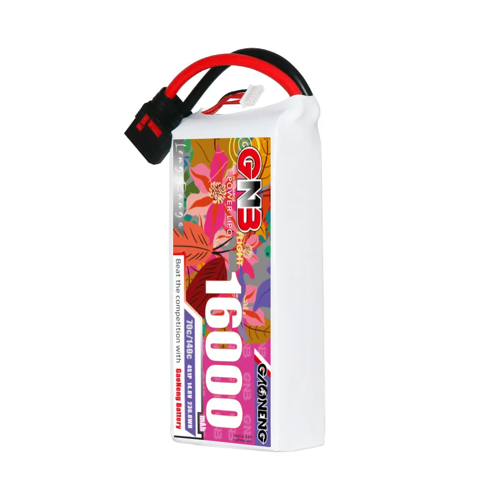GAONENG High - Performance 14.8V 16000mAh 70C 4S1P RC LiPo Battery QS8