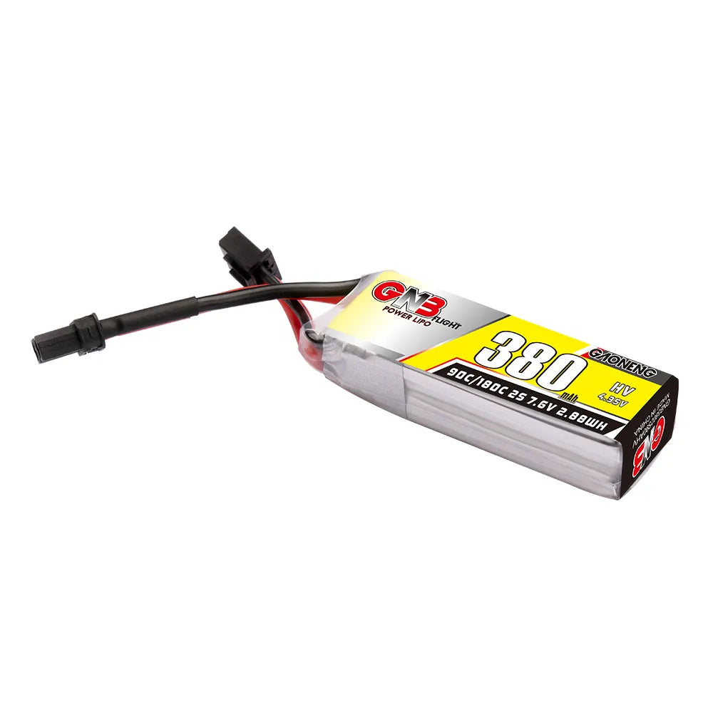 GAONENG GNB 2S 7.6V 380mAh 90C XT30 LiPo Battery - Hot Sale!