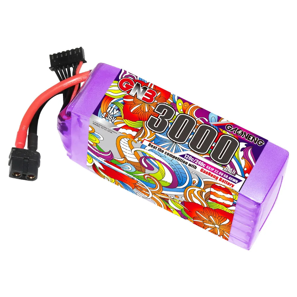 GAONENG GNB 6S 22.8V 3000mAh 120C XT60 LiPo Battery - Hot Deal!