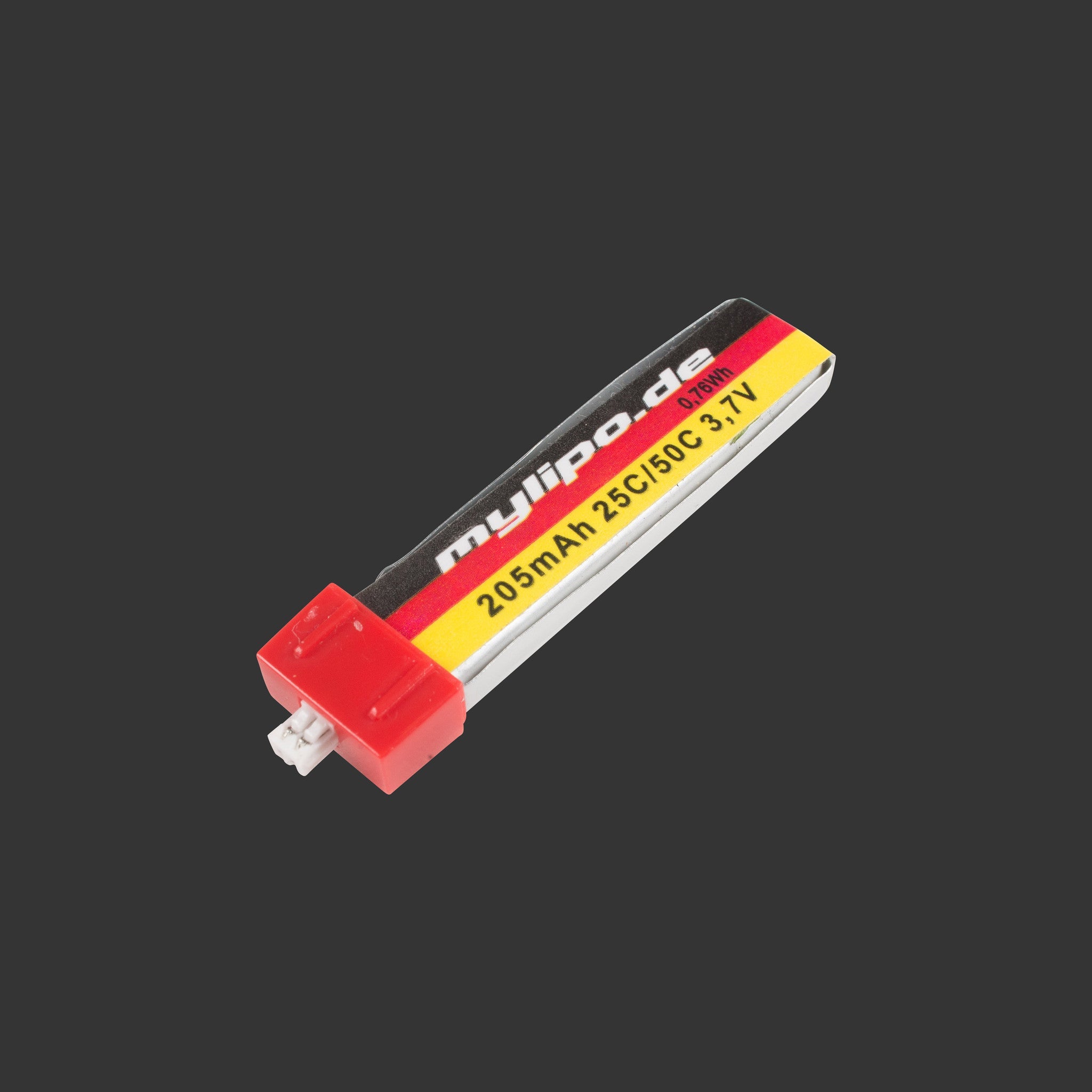 High - Performance 205mAh 25C 1S LiPo Battery with Micro - JST Connector, 6.0g [DG]