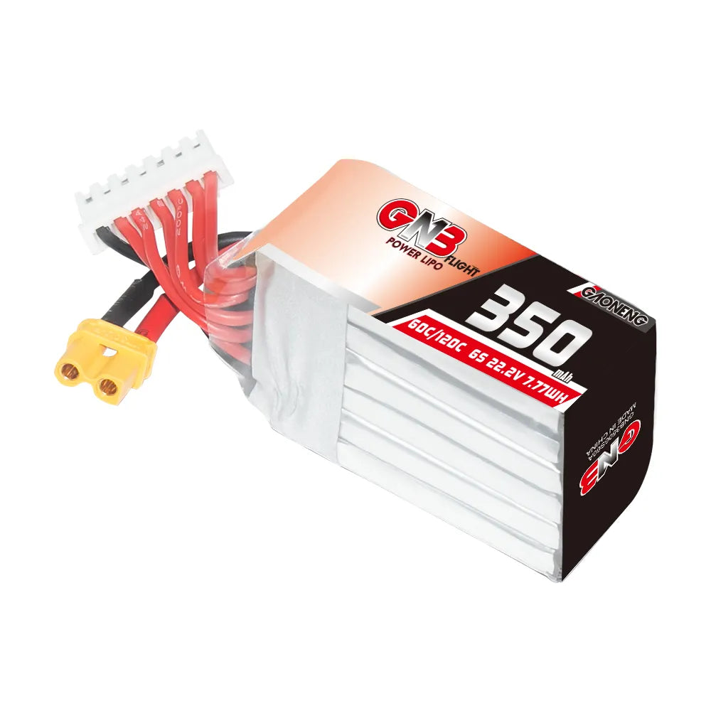 GAONENG High - Performance 6S 22.2V 350mAh 60C XT30 LiPo Drone Battery