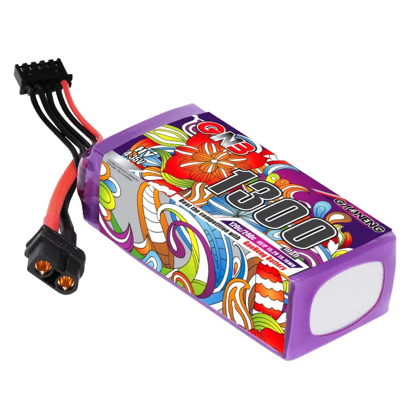 GAONENG High - Performance 15.2V 1300mAh 120C XT60 4S LiPo Battery for FPV Drones and More