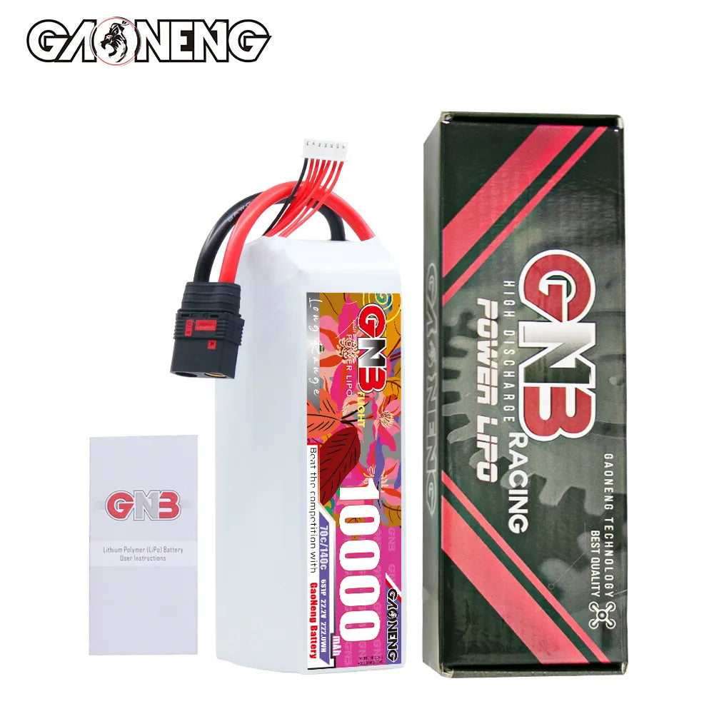 GAONENG 22.2V 10000mAh 70C RC LiPo Battery - QS8 [DG] | High - Performance Deal