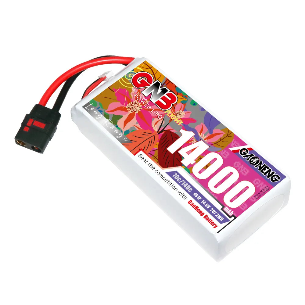 GAONENG High - Performance 14.8V 14000mAh 70C RC LiPo Battery QS8 [DG] - Ideal Choice