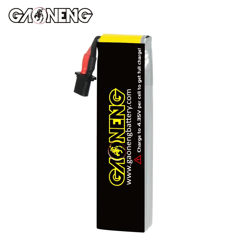Hot Sale! GAONENG GNB 3.8V 660mAh 90C 1S LiHV A30 Cabled LiPo Battery